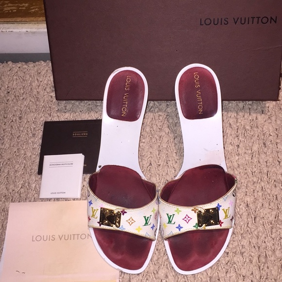 VINTAGE LOUIS VUITTON HEELS SZ41 - Picture 3 of 8